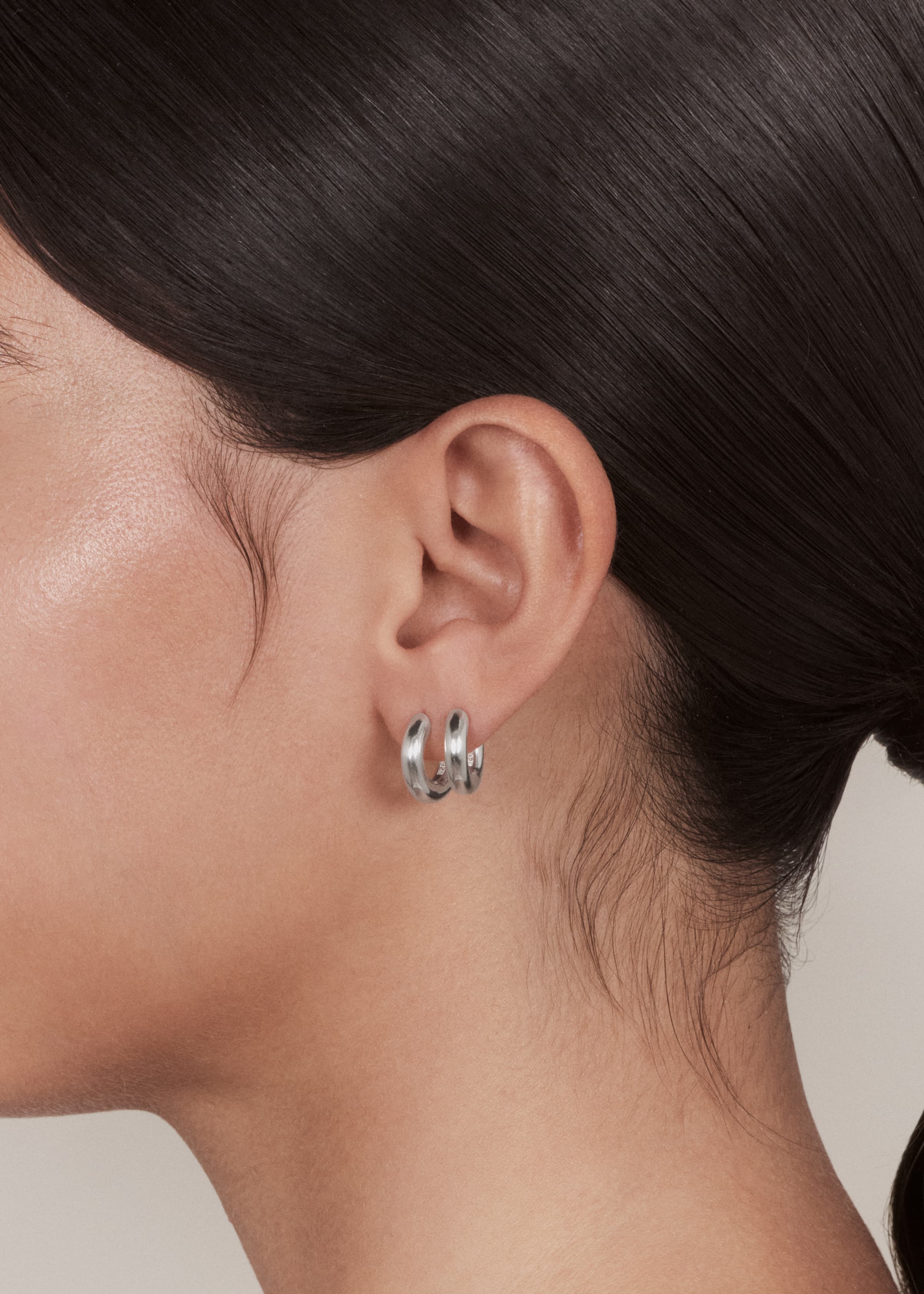 Round earrings small