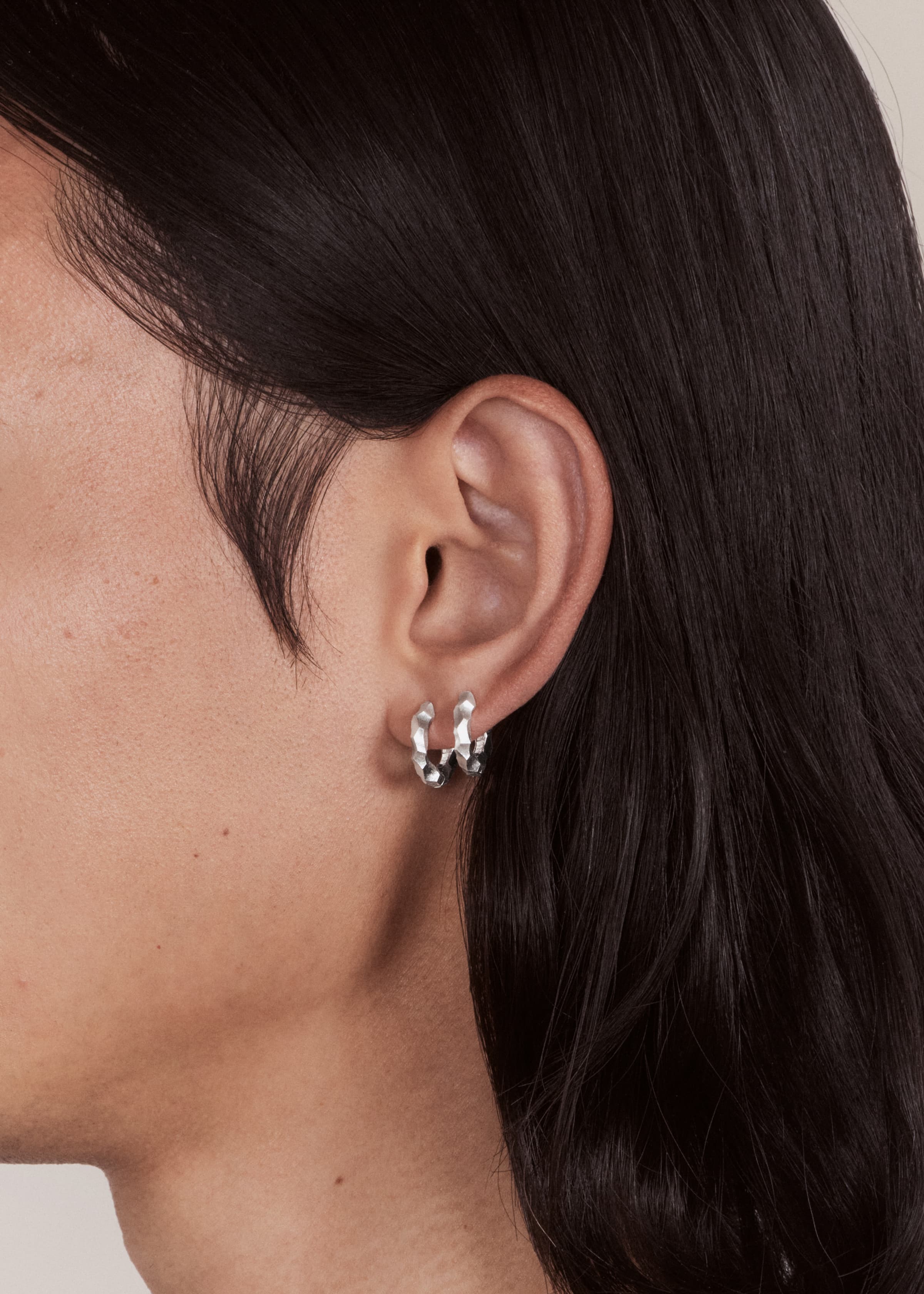 Round earrings small