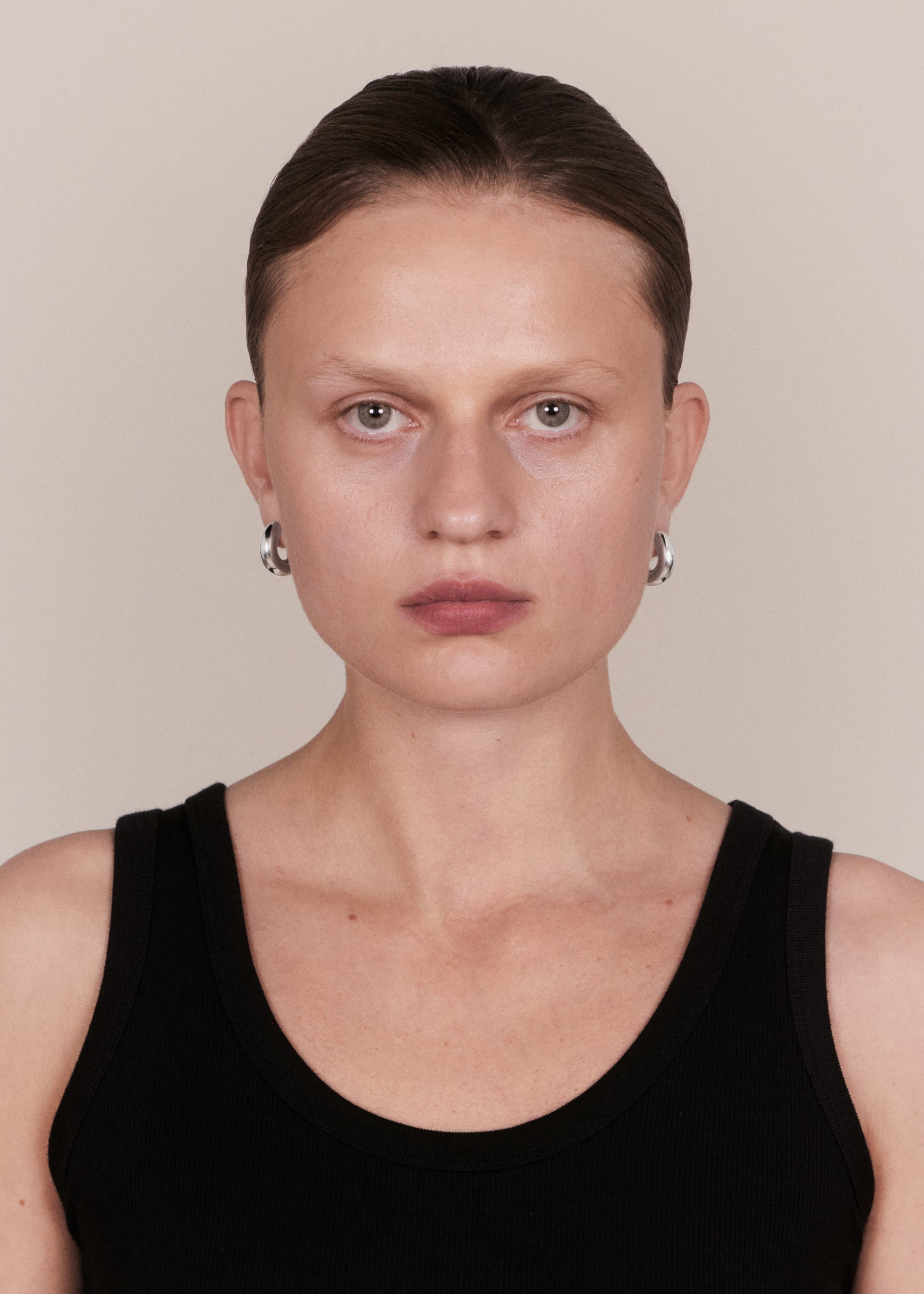 Round earrings large