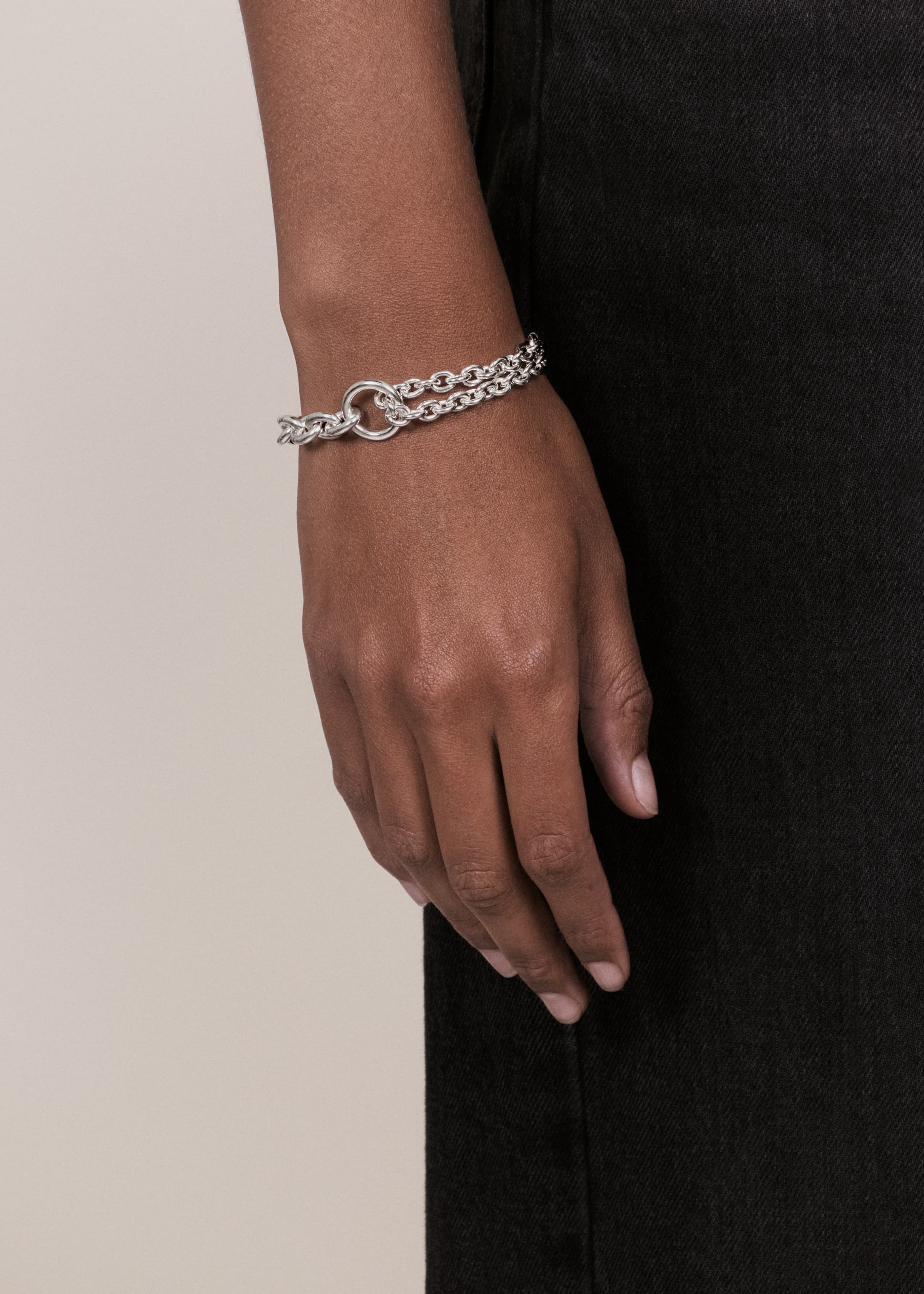 Double bracelet thick