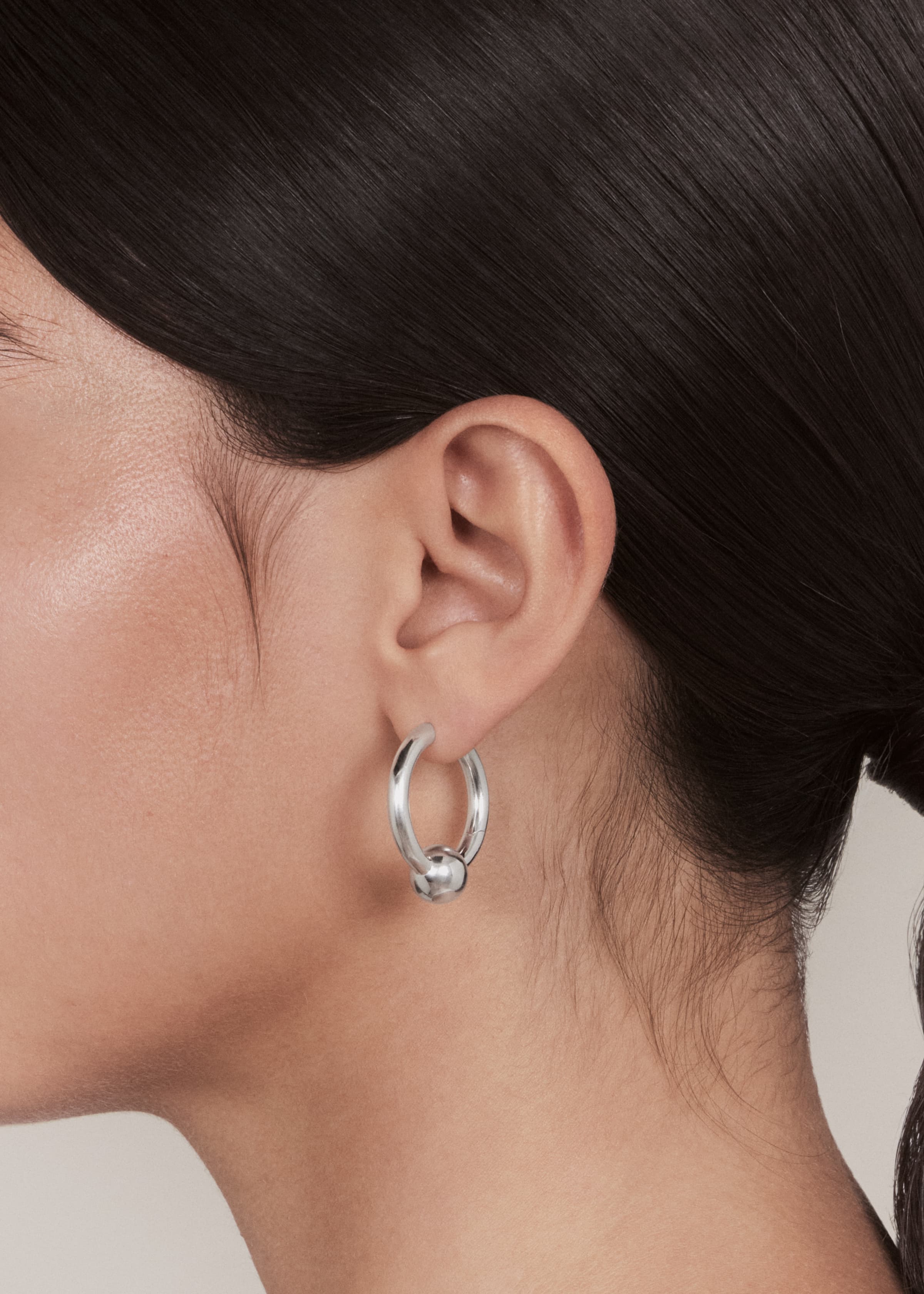 Pearl earrings large