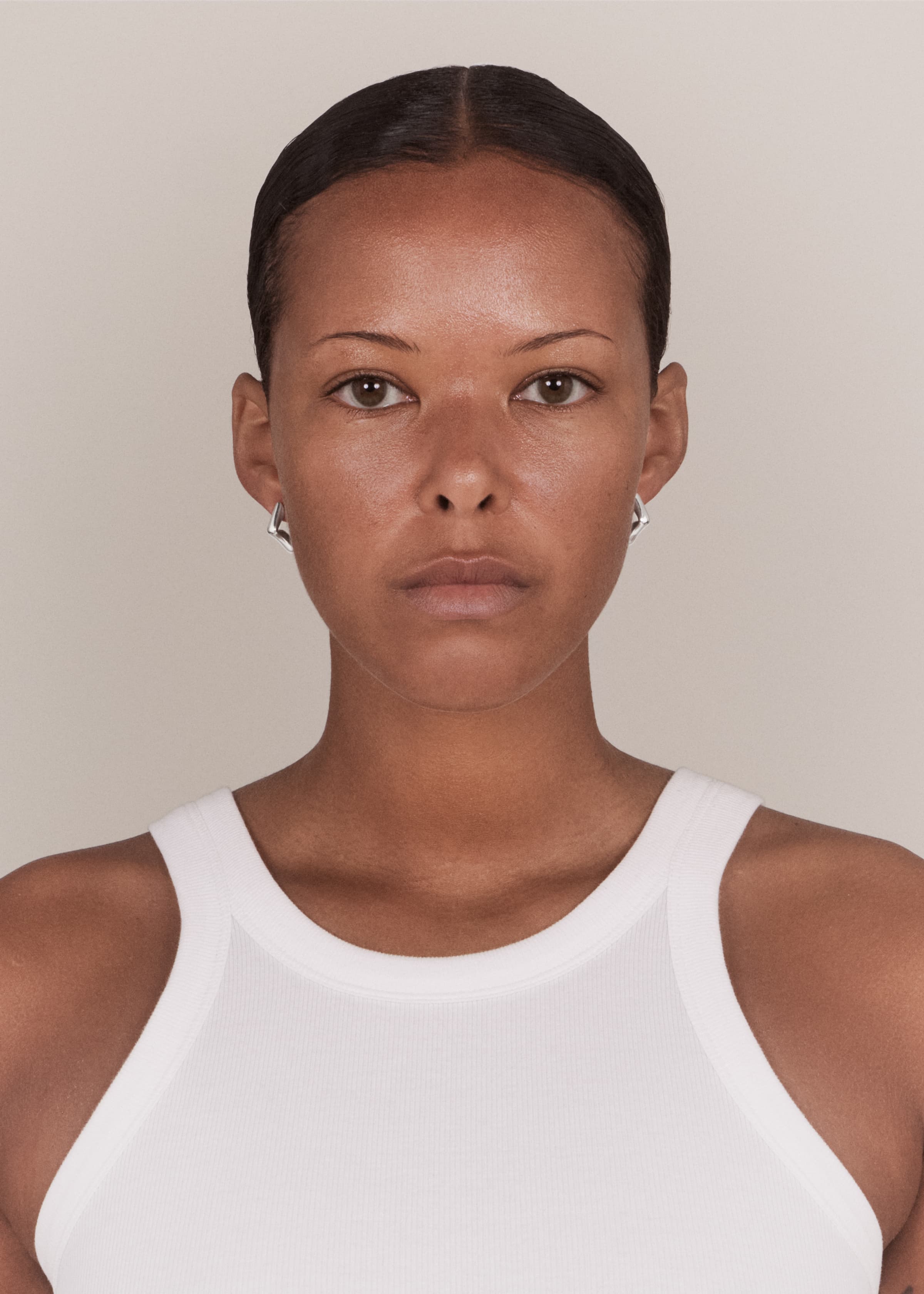 Straw earrings small