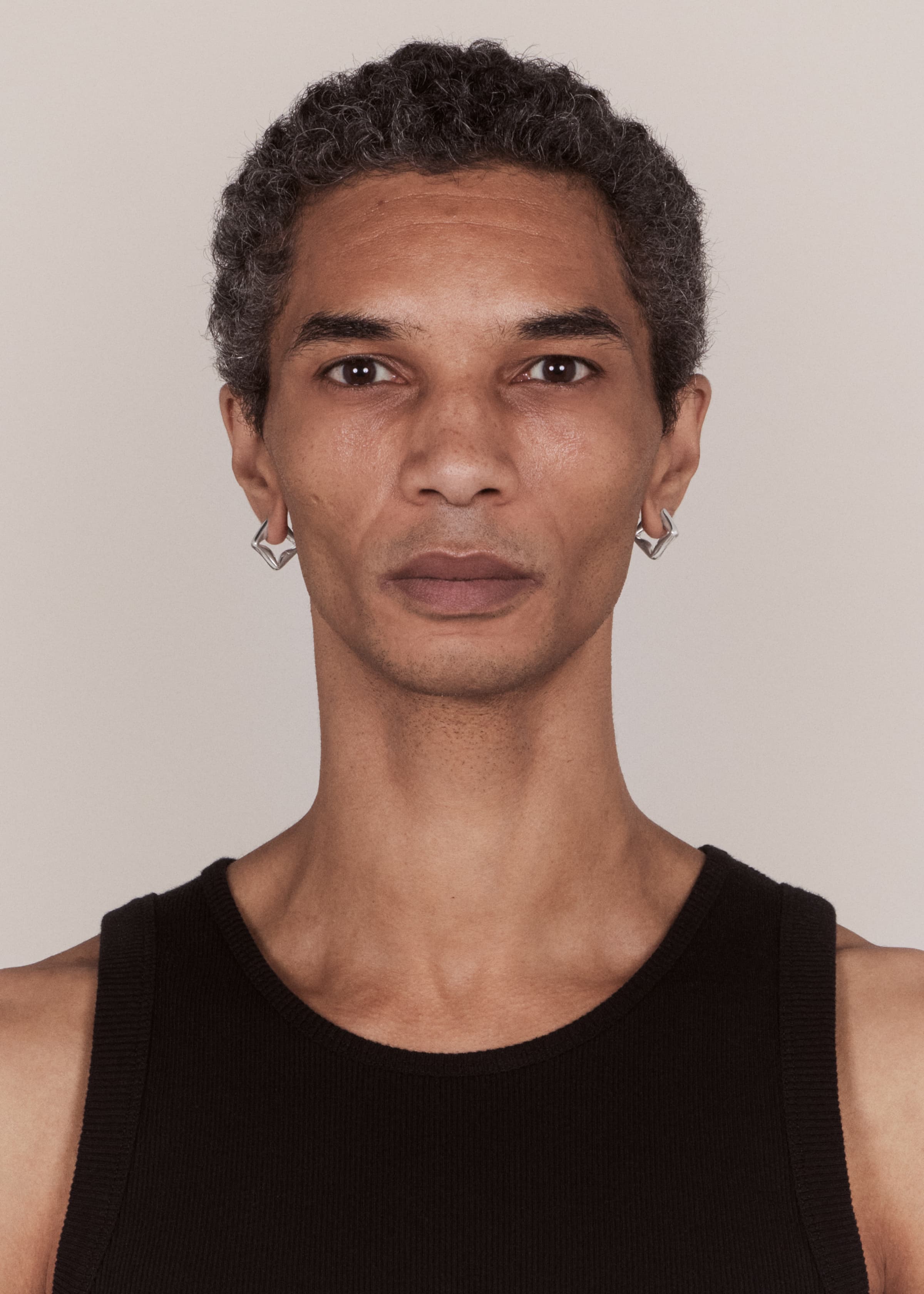 Straw earrings small