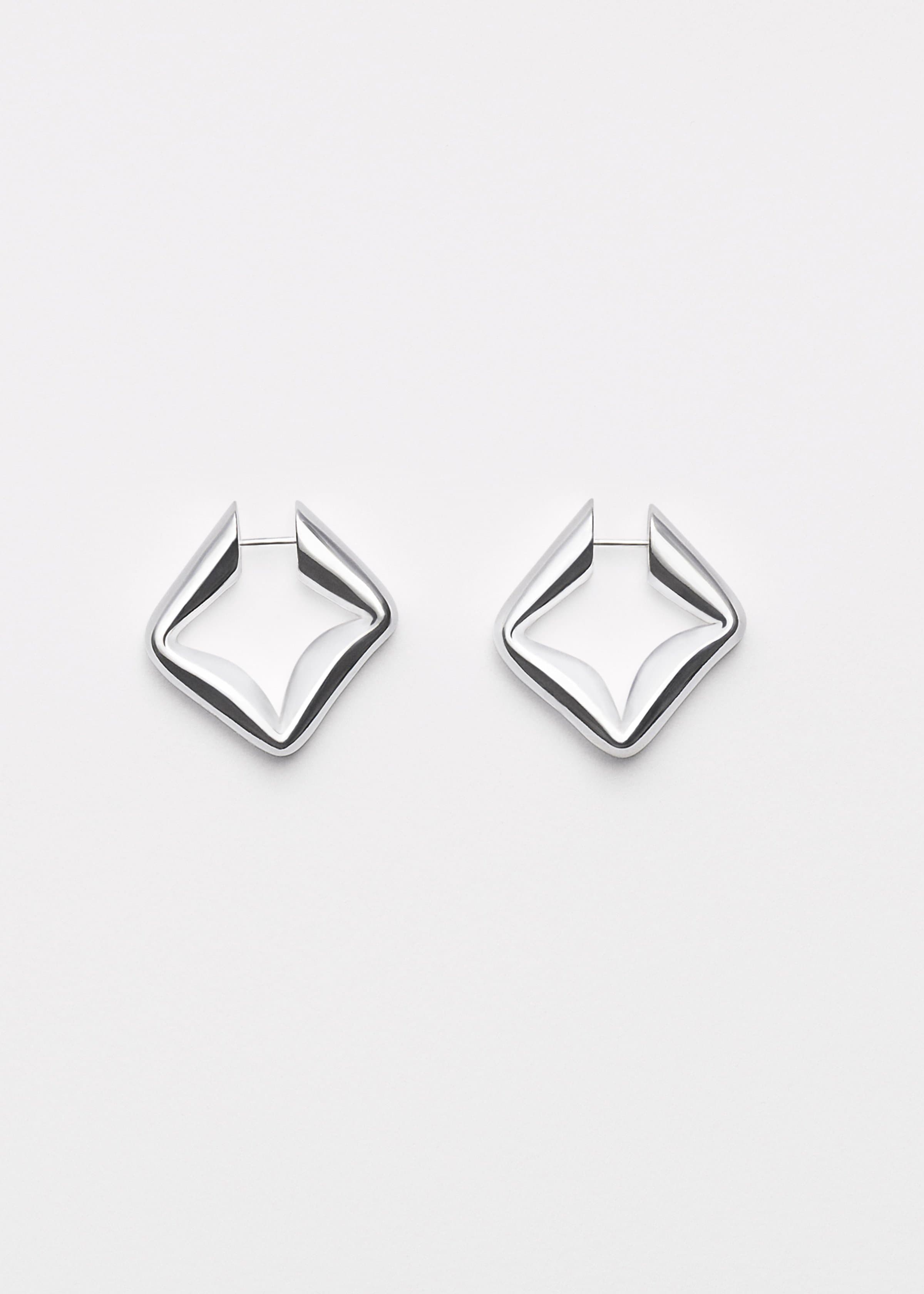 Straw earrings large