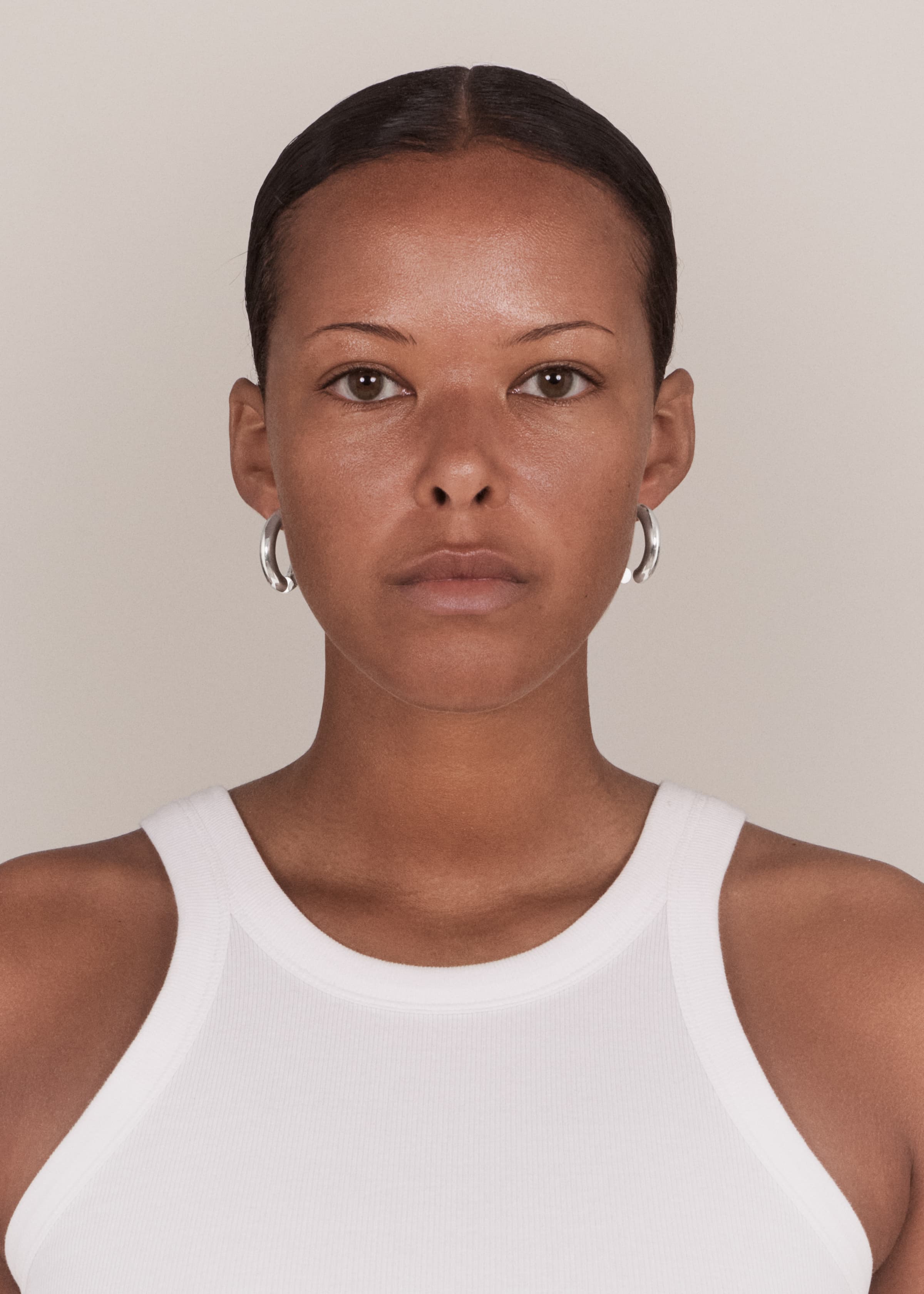 Round earrings split