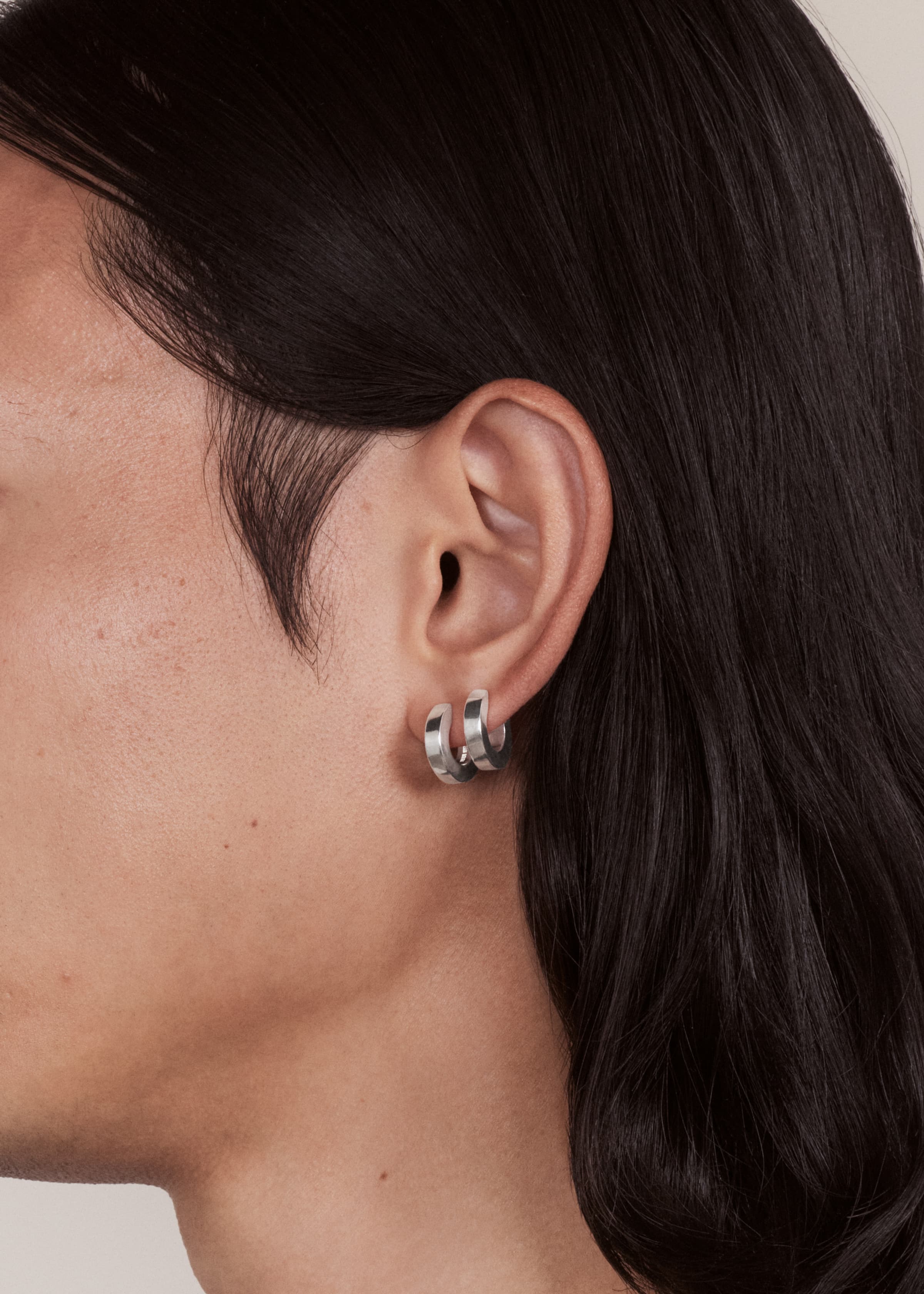 Square earrings small